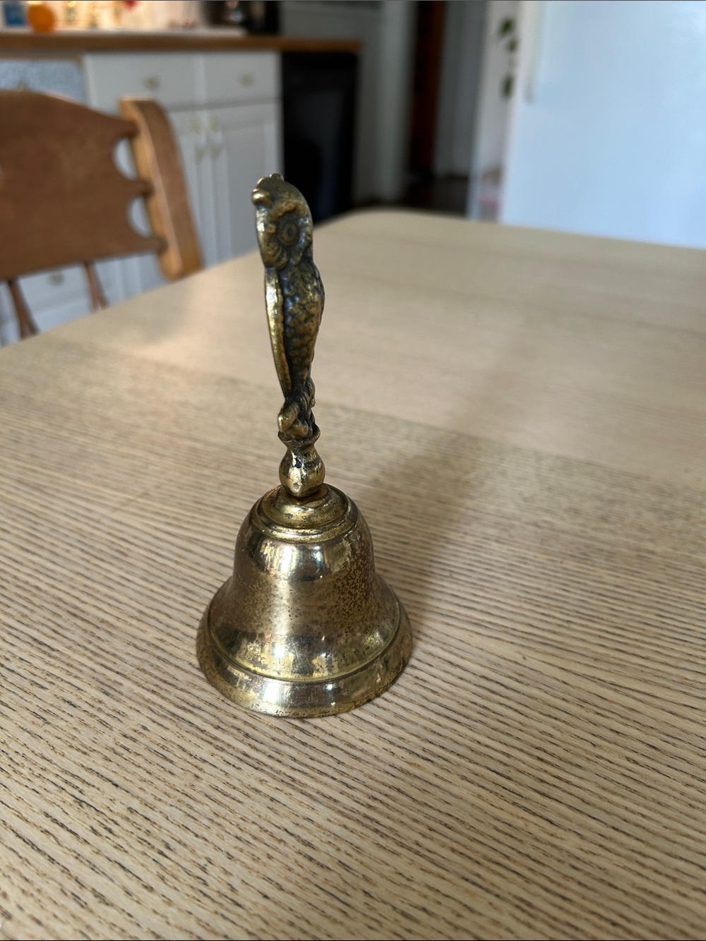 Vintage -Made in England Brass Owl Hand Bell - Picture 4 of 5